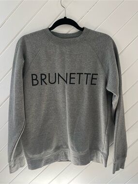 Brunette The Label Gray Crewneck Sweatshirt